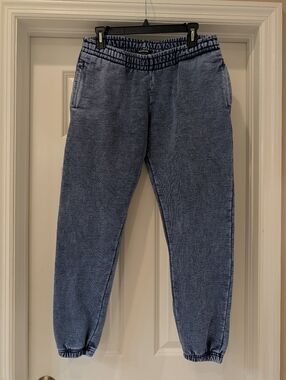 Talentless Denim Wash Cotton Heavyweight Joggers Size Medium